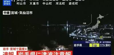 Japonya'da 6,7 büyüklüğünde deprem sonrası tsunami uyarısı yapıldı
