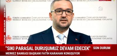 Merkez Bankası Başkanı Karahan yıl sonu enflasyon tahminini yükseltti.
