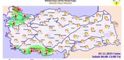 Meteoroloji'den yurt genelinde beklenen hava durumunu açıkladı! Kuvvetli yağış uyarısında bulundu