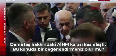 MHP lideri Devlet Bahçeli Demirtaş'ın tahliyesi hakkında konuştu