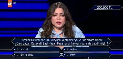 Kim Milyoner’de zorlayan soru! Yarışmacının Osmanlı cevabı stüdyoyu salladı