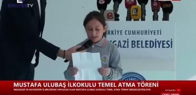 Mustafa Ulubaş İlkokulu'nun temel atma töreni gerçekleştirildi