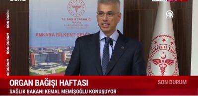 Sağlık Bakanı Memişoğlu'ndan organ bağışının öneminden bahsetti, organlarını bağışladı