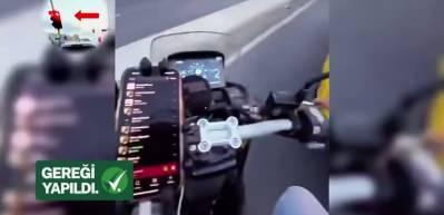 Trafikte akrobatik hareketler yapan maganda hakkında gereği yapıldı