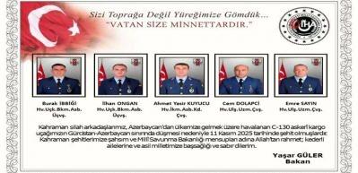 Yüreğimiz yandı! Şehitlerimizin kimlikleri ve memleketleri açıklandı