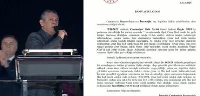 CHP lideri Özgür Özel'in iddialarına İstanbul Başsavcılığı'ndan cevap geldi