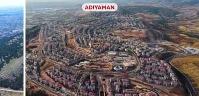 Deprem bölgesinde yaşanan değişim görüntülendi