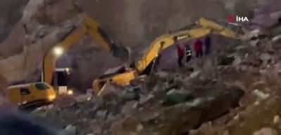 Ordu'daki taş ocağı göçüğünde enkaz altında kalan işçi için arama çalışmaları yeniden başlayacak