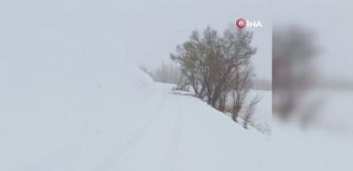 Sivas'ta yoğun kar yağışı!