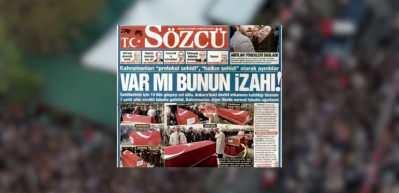 Sözcü şehit cenazelerini böldü! Varaklı fitne...