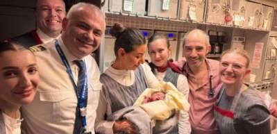 Havada doğum sürprizi!