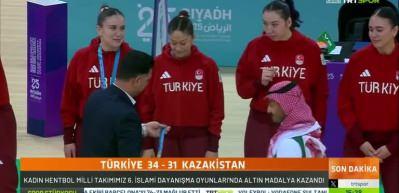 A Milli Kadın Hentbol Takımı, 6. İslami Dayanışma Oyunları'nda şampiyon oldu