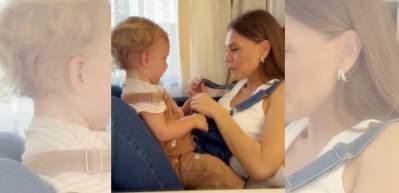 Aslı Enver kızıyla yeni bir paylaşım yaptı! Minik Elay'ın meraklı bakışları güldürdü