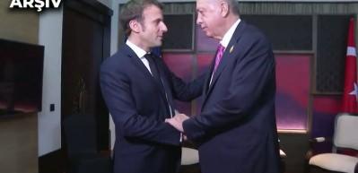 Cumhurbaşkanı Erdoğan, Fransa Cumhurbaşkanı Macron ile görüştü