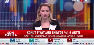 Konut Fiyat Endeksi ekimde aylık bazda yüzde 1,6 arttı