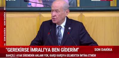 MHP lideri Bahçeli "İmamoğlu'nun davası TRT'den canlı yayınlansın" dedi