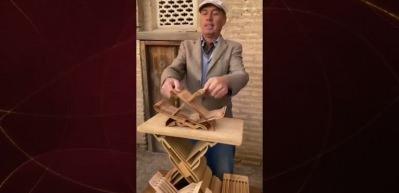 Özbekistan'da el işi rahle  görenleri mest etti! 