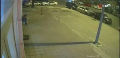 Tekirdağ'da motosikletlinin ağır yaralandığı kaza kamerada