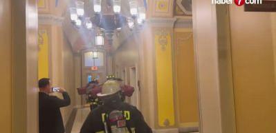 Washington'daki ABD Kongresi metrosunda yangın çıktı