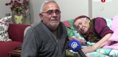 114 yaşındaki Fatime nine oğluyla hayata tutunuyor