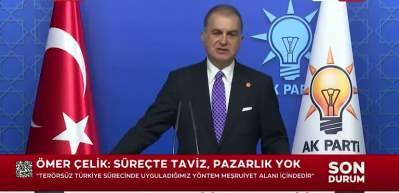 AK Parti Sözcüsü Ömer Çelik: SDG PKK'nın Suriye koludur ve Türkiye için tehdit olmaktan çıkmalıdır