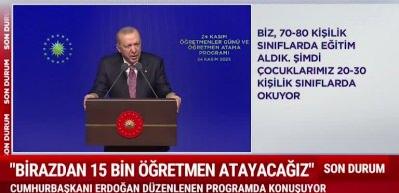 Cumhurbaşkanı Erdoğan: Eğitimde 100 yıldır çözülemeyen meseleler var