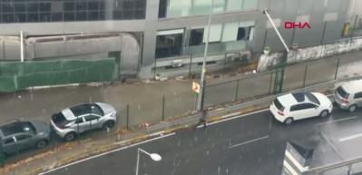 İstanbul'da dolu etkili oldu