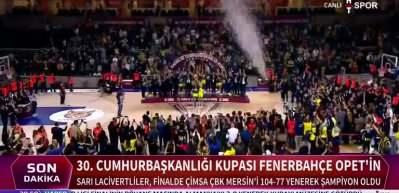 30. Basketbol Kadınlar Cumhurbaşkanlığı Kupası'nı Fenerbahçe Opet kazandı