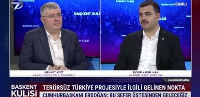 AK Parti Genel Sekreteri Eyyüp Kadir İnan Terörsüz Türkiye projesinde gelinen son durumu yorumladı