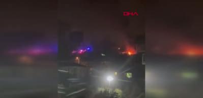 Otoparkta çıkan yangın 14 aracı perte çıkardı