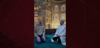Alman vatandaşı Yven, Ayasofya Camii'den Müslüman oldu