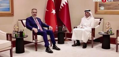 Bakan Hakan Fidan Katarlı mevkidaşı ile görüştü!