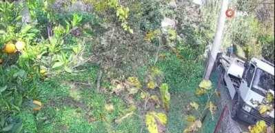 Çekiciye yüklenirken geri viteste unutulan araç rampadan uçtu: 2 yaralı