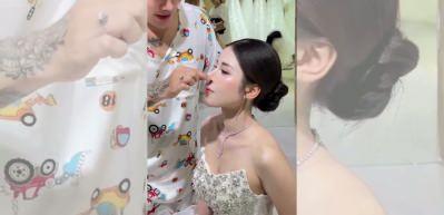 Çin'de yapılan gelin makyajı pes dedirtti! Geline 'sahte burun' takıldı