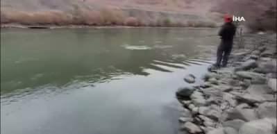 Elazığ'da 60 kiloluk turna balığı yakalandı