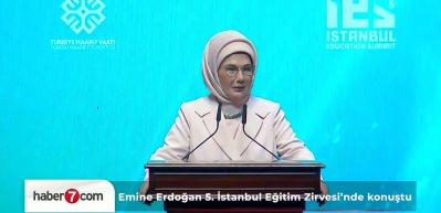 Emine Erdoğan 5. İstanbul Eğitim Zirvesi’nde konuştu! 'En güzel dünya kalemle kurulur'