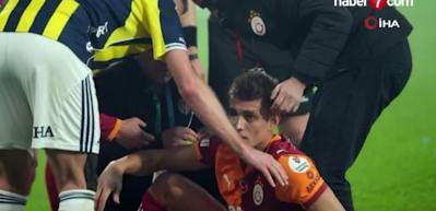 Galatasaraylı Kazımcan'ın gözüne çakmak atan taraftar yakalandı