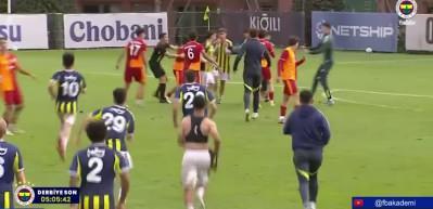 Fenerbahçe U19-Galatasaray U19 derbisinde kavga çıktı!