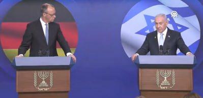 Netanyahu Almanya Başbakanı Merz'in yüzüne söyledi: Almanya'da olduğu gibi Gazze'de de olsun