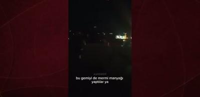 Savaşın ortasında kalan Türk mürettebattan yeni görüntüler: Bu gemiyi de mermi manyağı yaptılar