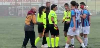 Süper Amatör Lig maçında 5 kırmızı kart: Hakem soyunma odasına gidince maç ertelendi
