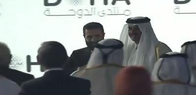 Suriye Cumhurbaşkanı Şara Katar Emiri Al Sani ile bir araya geldi