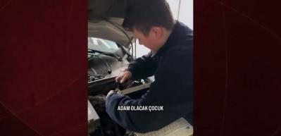 Adam olacak çocuk!  15 yaşında 10 yıllık usta, sözleri ise ders niteliğinde...