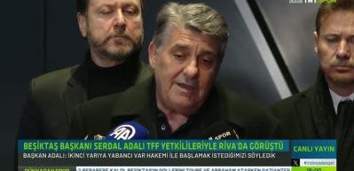  Beşiktaş başkanı Serdal Adalı TFF'yi ziyaret etti