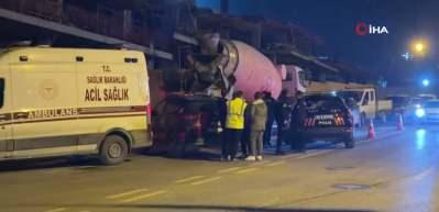  Beton mikserini temizlerken feci şekilde can verdi