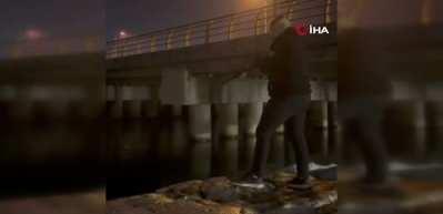 Büyükçekmece’de denize ateş edip "ses terapisi" yazıp paylaşan şahıs yakalandı