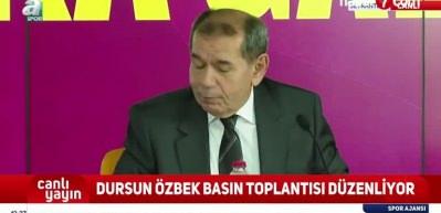 Dursun Özbek’in basın toplantısı öncesi kavga!