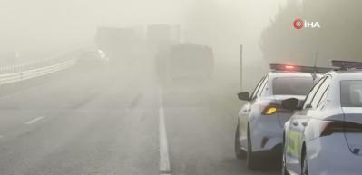 Edirne’de 10 araçlı zincirleme kaza: 5 yaralı