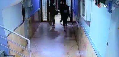 Güllü'nün kızı ve arkadaşının valizlerle kaçmaya çalıştığı anlar kamerada