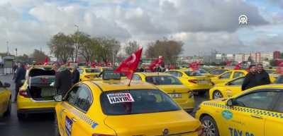İstanbul'da taksicilerden korsan taşımacılığa protesto